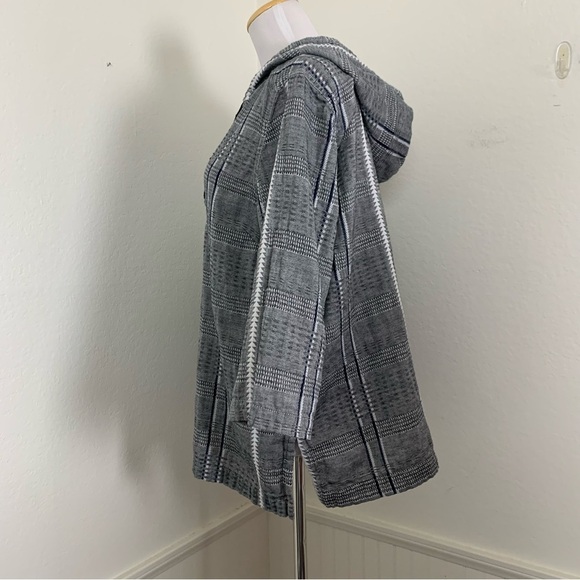 Tommy Bahama Cotton Pullover Hoodie Soutache Women’s M Beachy Baja Hood Coastal - Picture 14 of 17